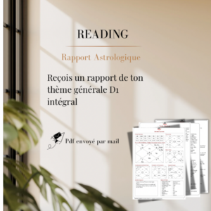 📃Reçois un rapport de ton thème astrale D1 & D9 🌟