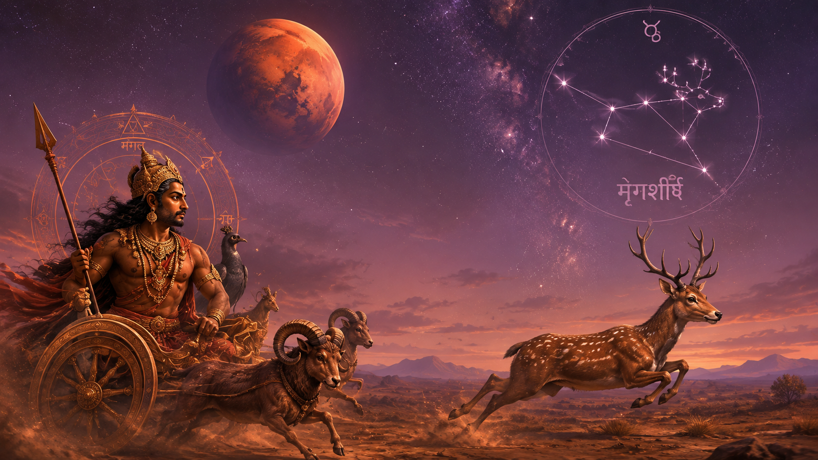 Le transit de mars en Mrigasira : jusqu’au 13 août