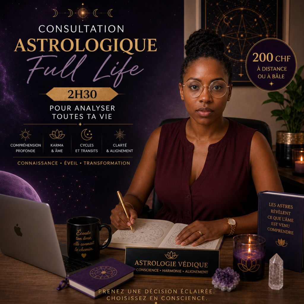 📞 Consultation d’astrologie védique 2h30 à distance  - étude approfondie de tous les domaines de vie