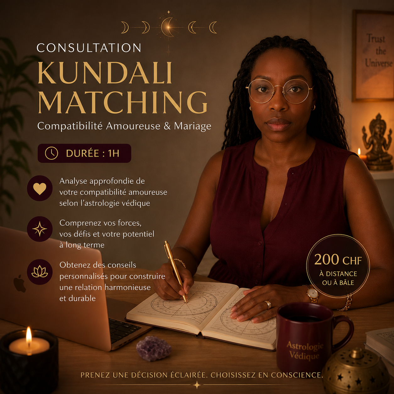 Kundali matching : Consultation d’astrologie védique relation amoureuse