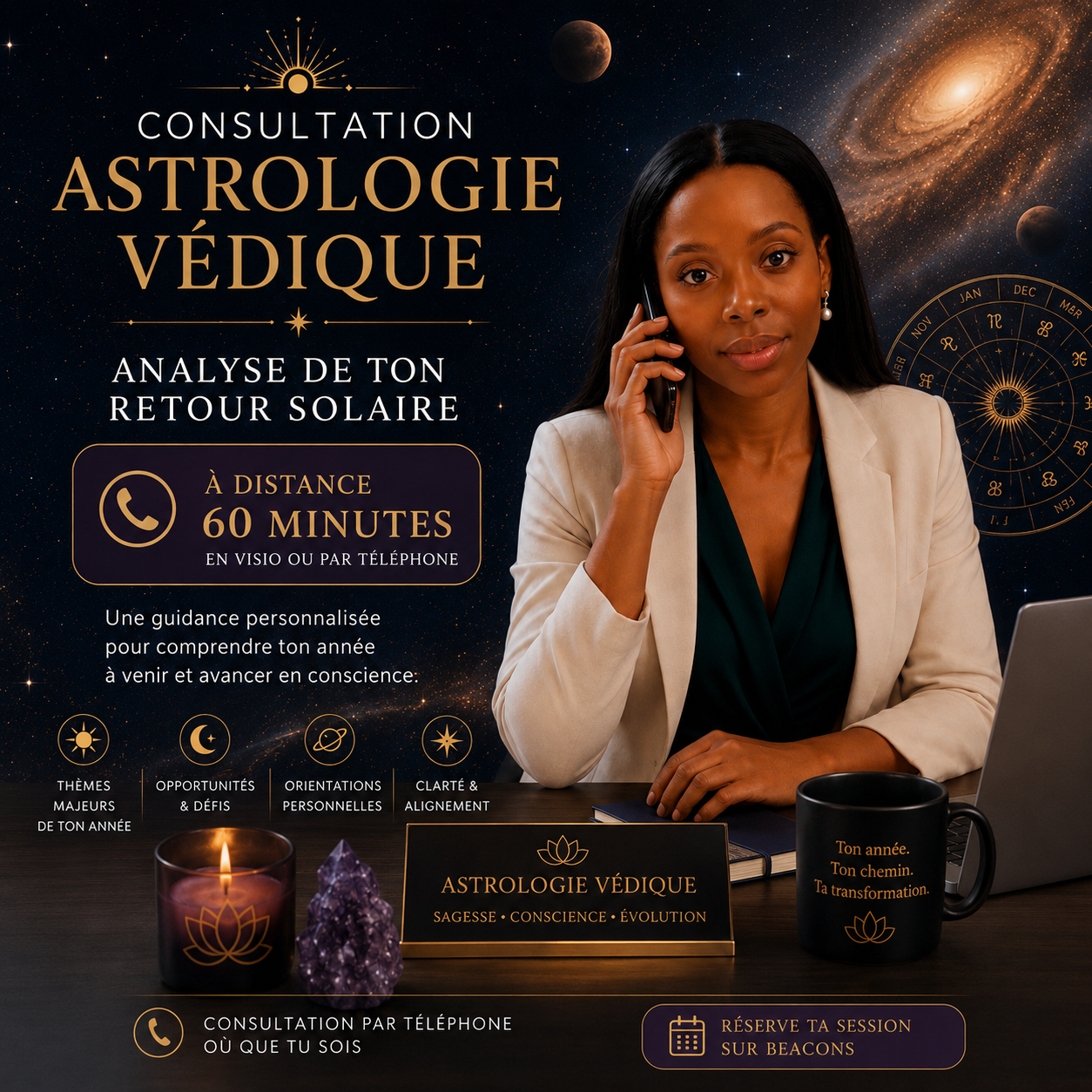 Consultation varshaphal à distance - Analyse de ton retour solaire ☀️